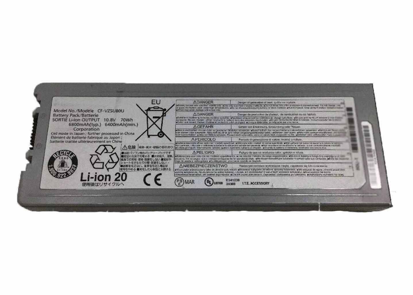 מקורי 6800mAh 70Wh סוללה Panasonic CF-VZSU80U