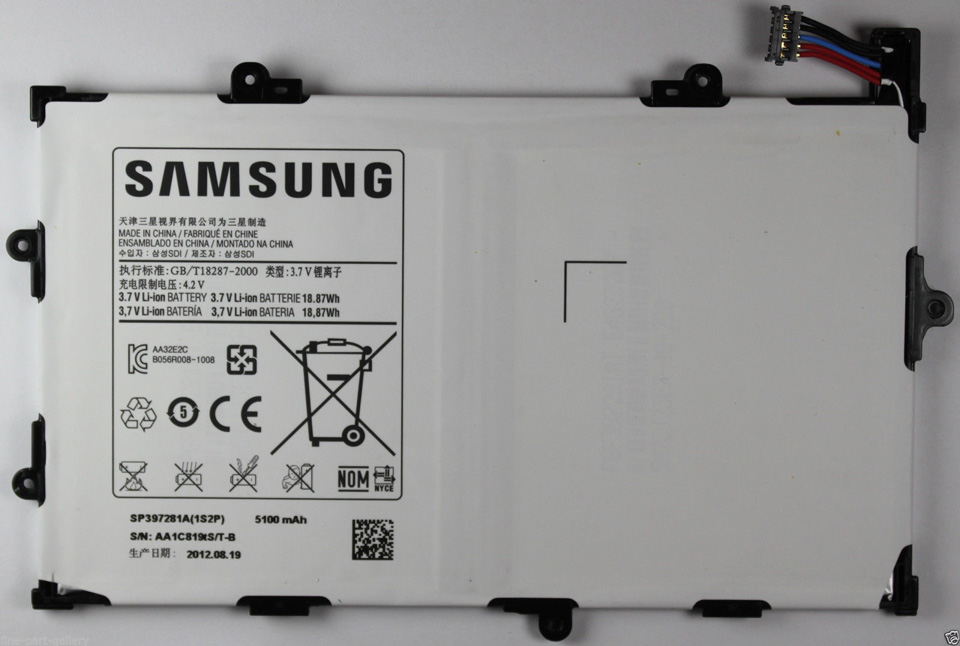 מקורי 5100mAh מקורי Samsung Galaxy Tab 7.7 (3G)