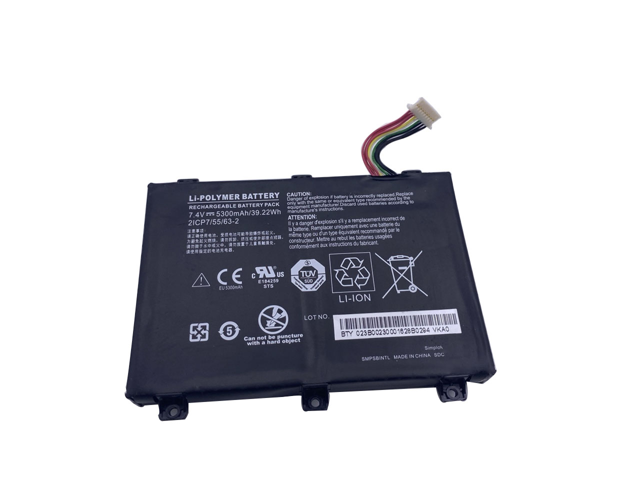 Xplore XSlate D10 IX101B1 Series סוללת טאבלט 5300mAh 39.22Wh