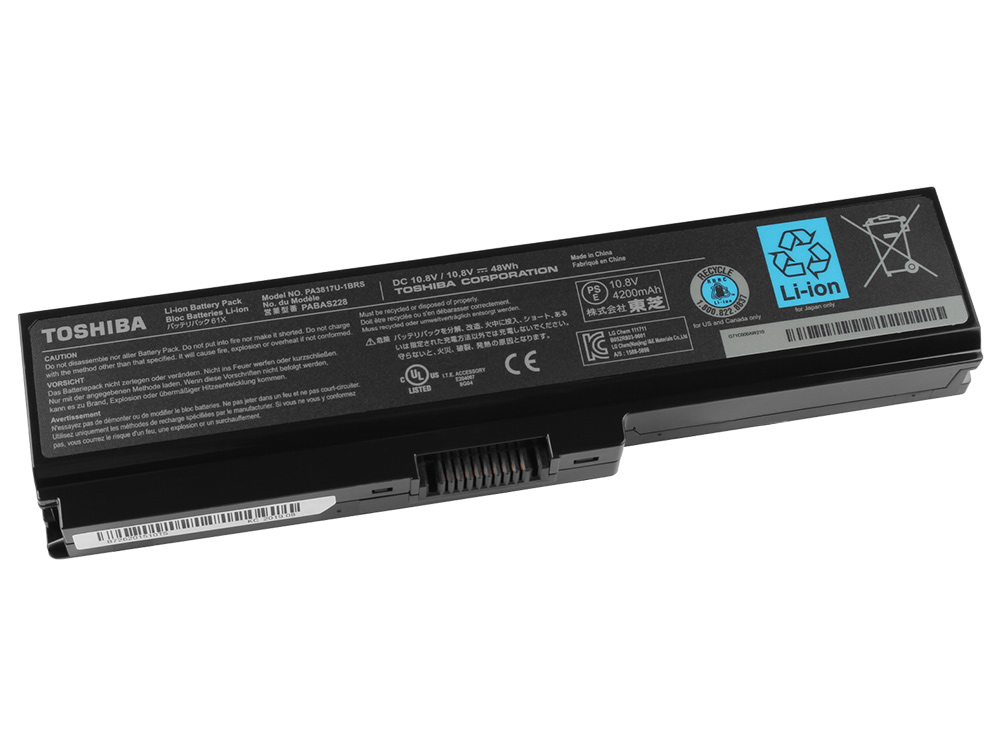 6 תא 5200mA סוללה Toshiba Satellite A660D A660D-BT2G01 A660D-BT2N22