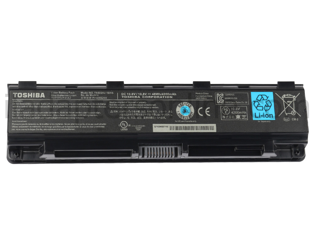 6 תא 4200mAh מקורי Toshiba Satellite Pro C850-10x C850-10z C850D