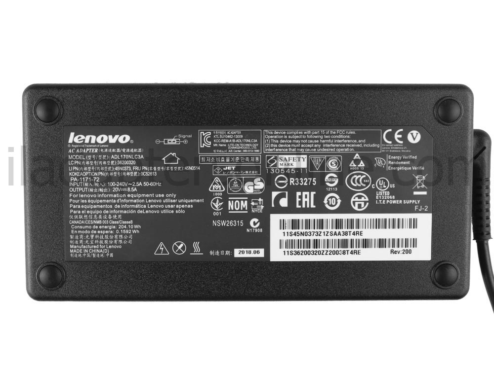 170W Lenovo ThinkPad P53 20QN AC מתאם מטען