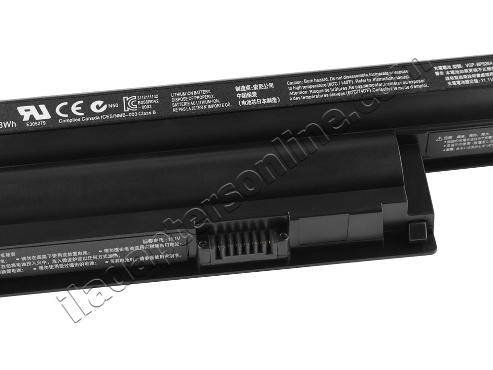 5200mAh סוללה 6 תא Sony Vaio E17 SVE17C11T